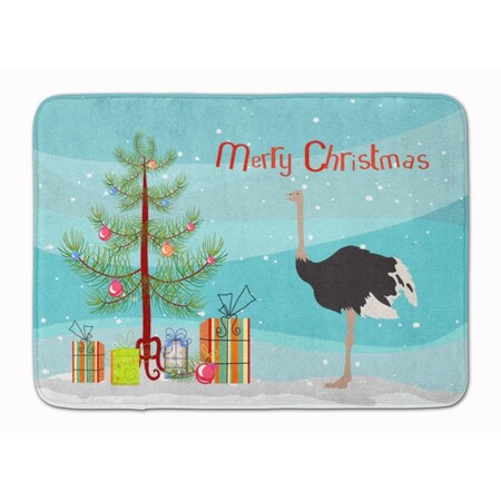 Carolines Treasures Common Ostrich Christmas Machine Washable Memory Foam Mat BB9291RUG